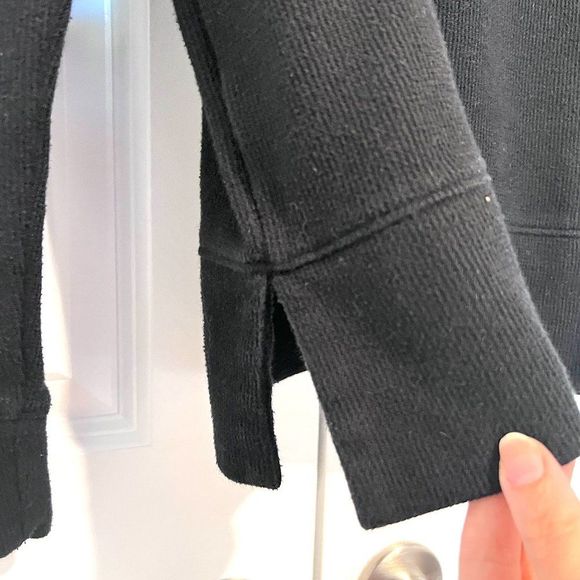 Banana Republic Cowl Neck Ribbed Sweater - Black, Size Small - Picture 7 of 7